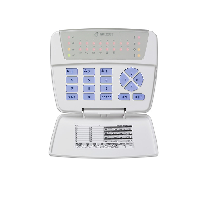 Tastiera classika LED con 24 led zona e sistema Bentel BKB-LED