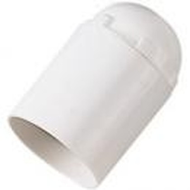 Portalampada E27 liscio Bianco Bachelit    
