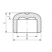Riferimento dimensioni Tappo verde con diametro 25mm per sistemi Aquatherm 1020025003
