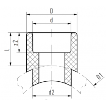 Riferimento dimensioni Giunto a sella verde 63x20mm per sistemi Aquatherm 1030063005