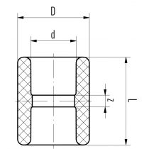 Riferimento dimensioni Manicotto verde diametro 63mm attacchi FF per sistemi Aquatherm 1040063007