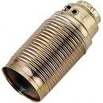 Portalampada E14 Metallo Ottonato Filettato                