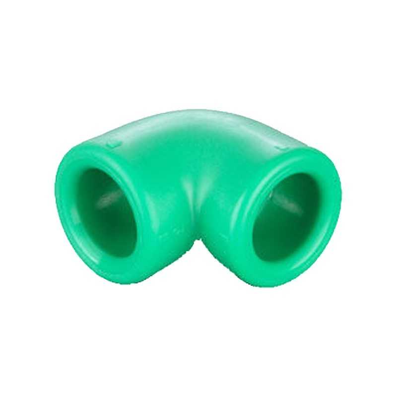 Raccordo a gomito a 90 gradi con attacchi FF 32mm Aquatherm 1080032043