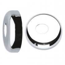 Rosone scorrevole in ottone cromato con foro ovale Luxor 30110030CF