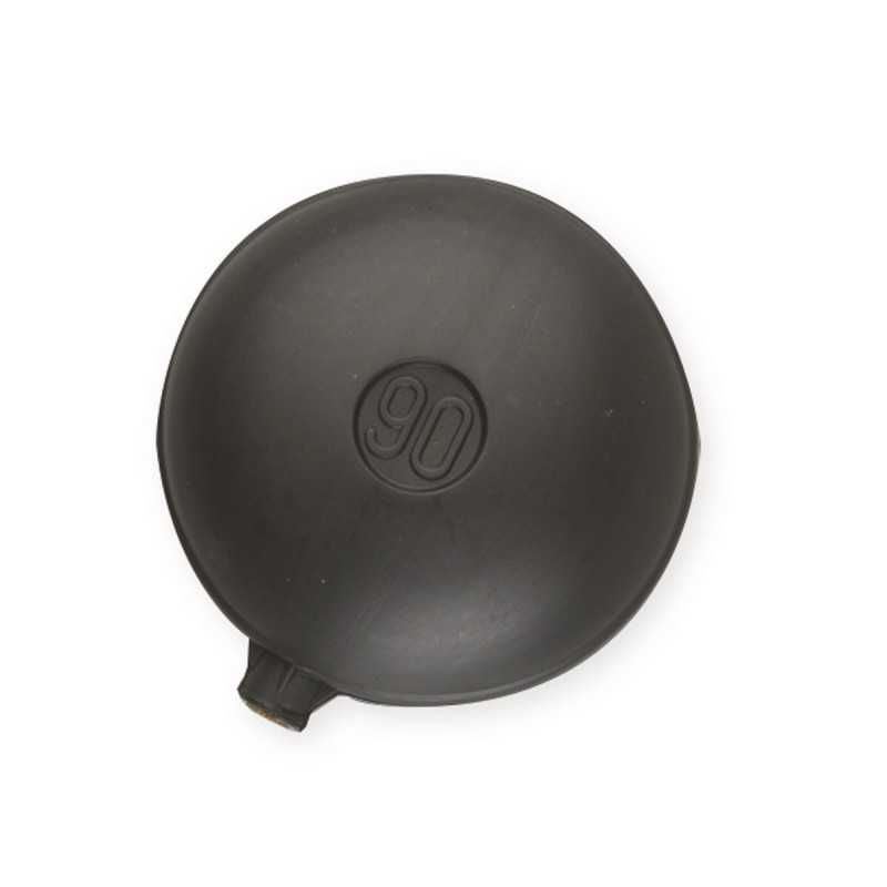 Sfera piatta plastica con diametro 90mm per asta tonda Luxor 65150000