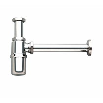 Sifone senza piletta ispezionabile con rosone INOX Luxor 93324203