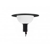 Diffusore circolare SATURNO FBT nero E27 10W per pali diametro 60mm MARECO 1033101N
