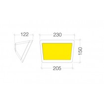 Luce frontale LED VERSUS 10W E27 Nera per testapalo GOLF MARECO 1011101N Dimensioni
