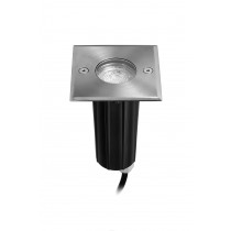 Faretto quadrato LED calpestabile per incasso a pavimento GU10 8W NOBILE 60092