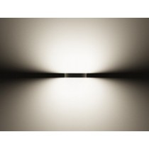 Plafoniera LED 3000K Antracite Biemissione MASK+ MINI B 16W IP65 PRISMA 3101604 Fascio