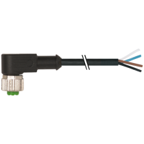Connettore M12 4 poli femmina 4x0.34mmq curva 90 gradi Murr Elektronik 7000123416141000