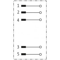 Schema elettrico Connettore M12 5 poli Maschio 5x0.75mmq Murr Elektronik 7000127210000000