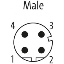 Struttura interna Connettore M12 4 poli 0.24-0.34mmq Murr Elektronik 7000145210000000