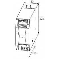 Riferimento dimensioni Alimentatore switching monofase 5A 24Vdc Murr Elektronik Emparro 85440