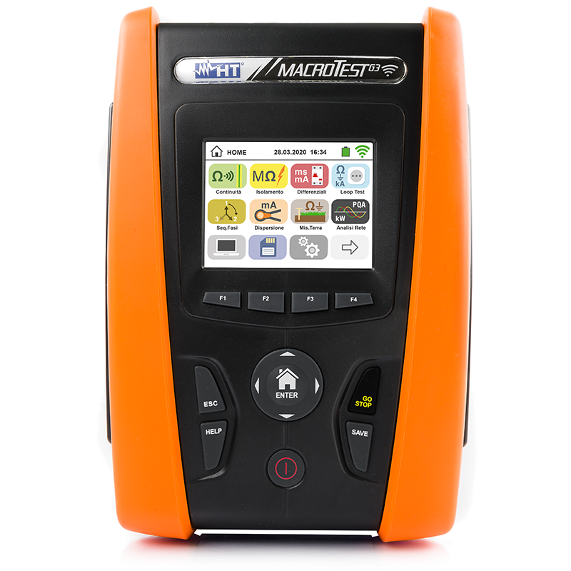 Strumento multifunzione avanzato per verifica sicurezza MACROTESTG3 + RCDX10 HT HV5036PR