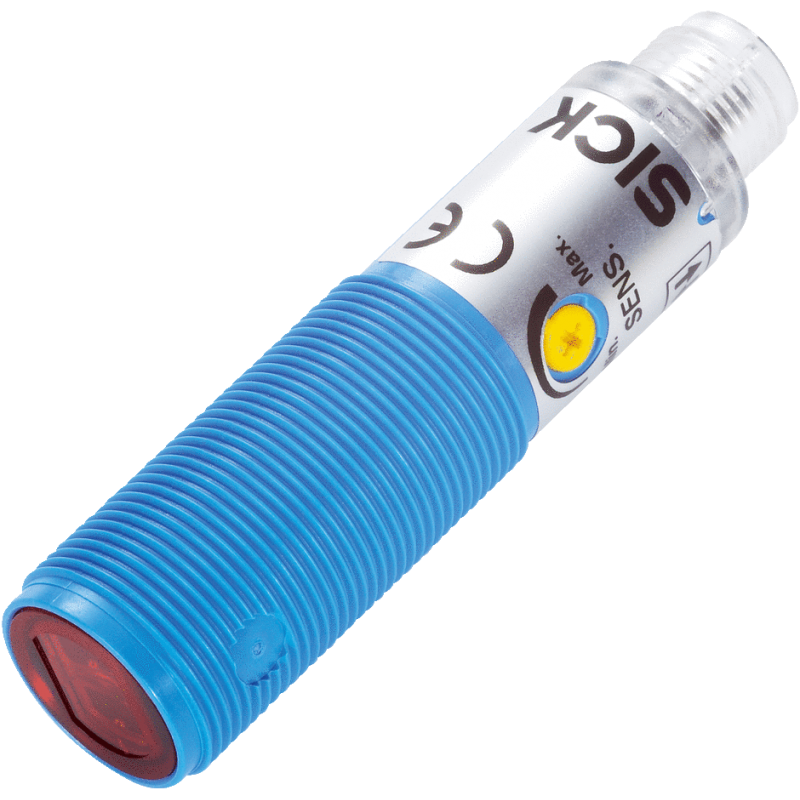 Sensore fotoelettrico a riflettore da 50mm a 6000mm M18 Sick 6037496