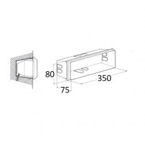 Cassaforma per incasso a parete Segnapasso da esterno NEW GREEN XL SIDE 320000 Misure