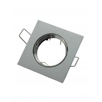 Faretto ad incasso orientabile quadrato Cromo LED 50W 230V IP20 per lampade GU10 LAMPO DIKORSQ230/CR/SL