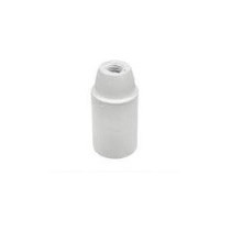 Portalampada Bianco E14 cappello filettato M10x1 250V 2A LAMPO E600L/BI