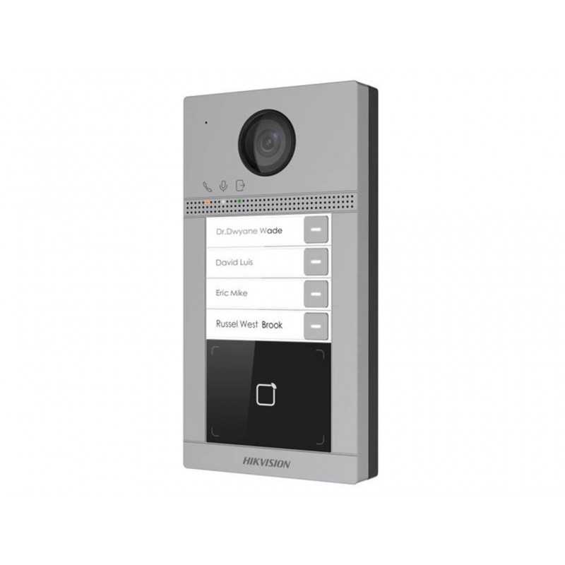 Videocitofono WiFi in metallo per esterni 2MP HD IP65 4 pulsanti HIKVISION 305302348