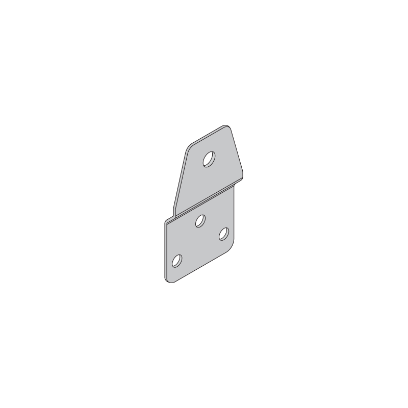 Kit 4 staffe a parete in INOX per cassette D93-A e D01-A Zanardo AG1A
