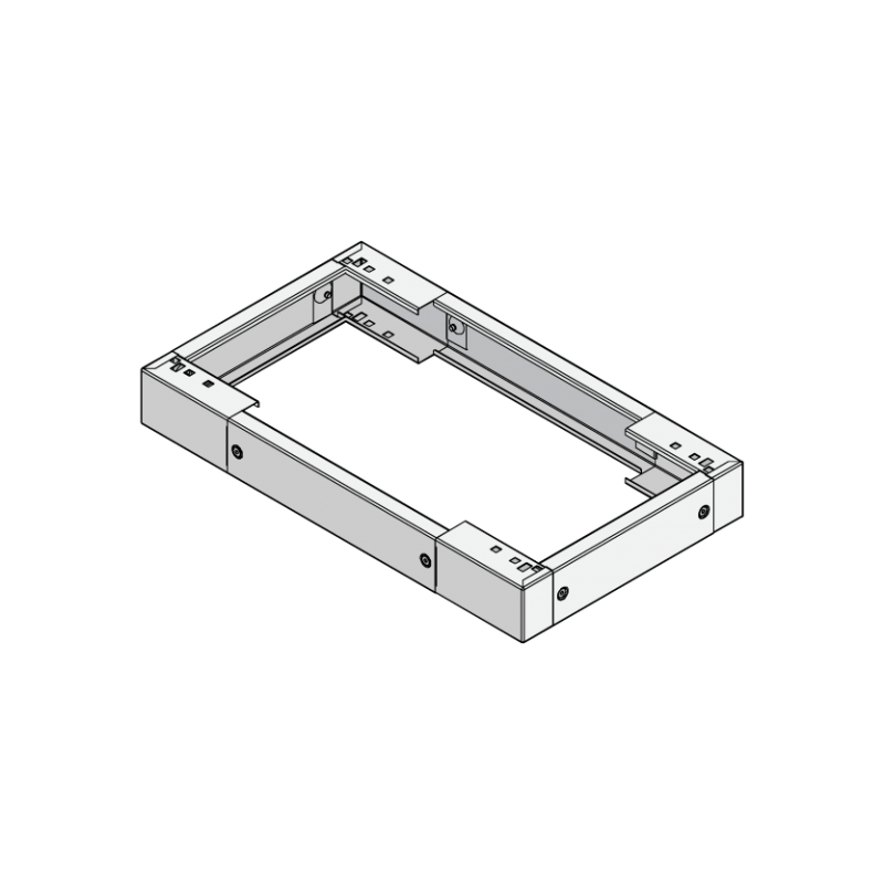 Zoccolo componibile per armadi in acciaio 800x600mm Zanardo DRC608