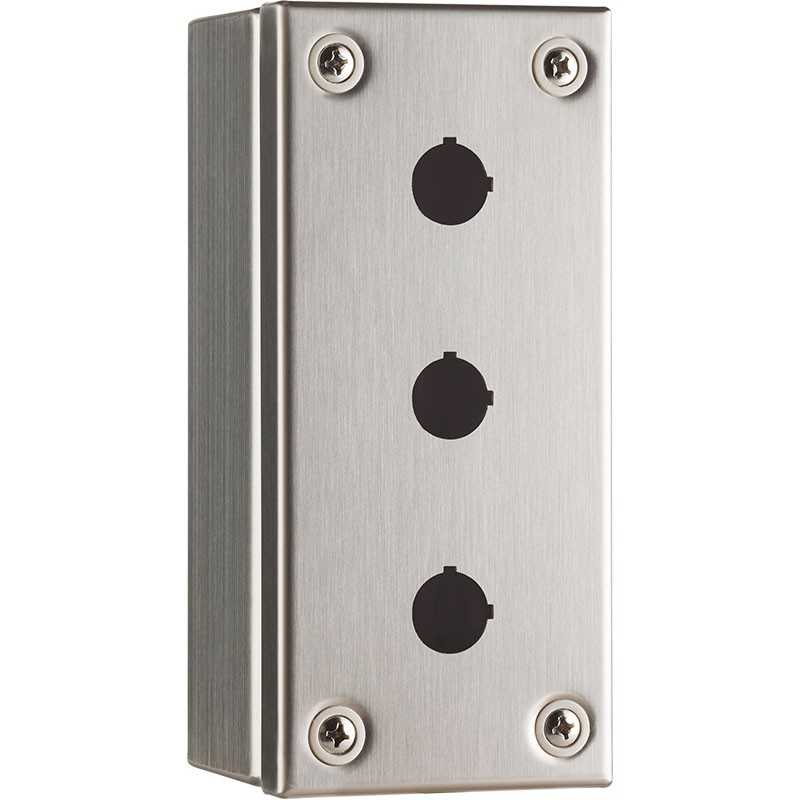 Pulsantiera Inox monoblocco per quadri  IP66 100x100x90mm ZANARDO ES-PU10109/1A