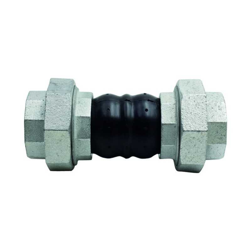 Giunto elastico per acqua in ghisa e EPDM 1" FF 200mm FERRARI 070351/E