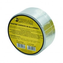 Nastro adesivo in alluminio liscio alta resistenza anti-UV altezza 50mm rotolo 50m FERRARI 170509
