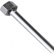 Tubetto in rame cromato liscio con calotta 1/2F diametro 10mm lunghezza 50cm DE BORRI 0240950