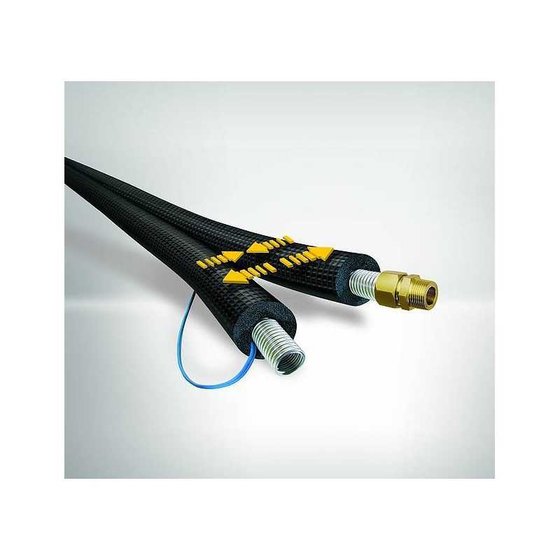 Tubo VA Inox preisolato DN20 per impianti solari rotolo 100Mt ARMAFLEX DUOSOLAR ARMACELL SO-DV-14X20/100