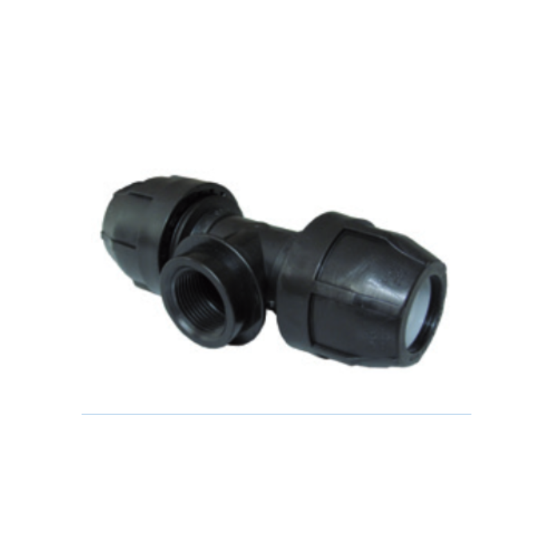 Raccordo a Tee filettato femmina a 90 gradi diametro 25mm 34 Nupi 10KTF2534