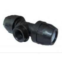 Raccordo a Tee filettato femmina a 90 gradi diametro 32mm 1 Nupi 10KTF3210