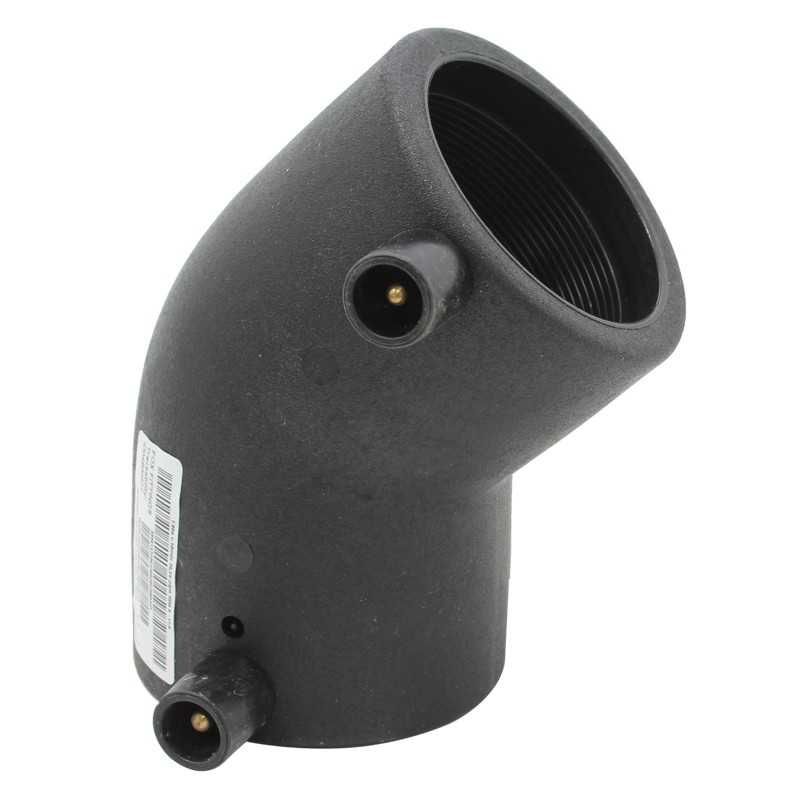 Gomito elettrosaldabile a 45 gradi diametro 63mm Nupi 12ECEM063