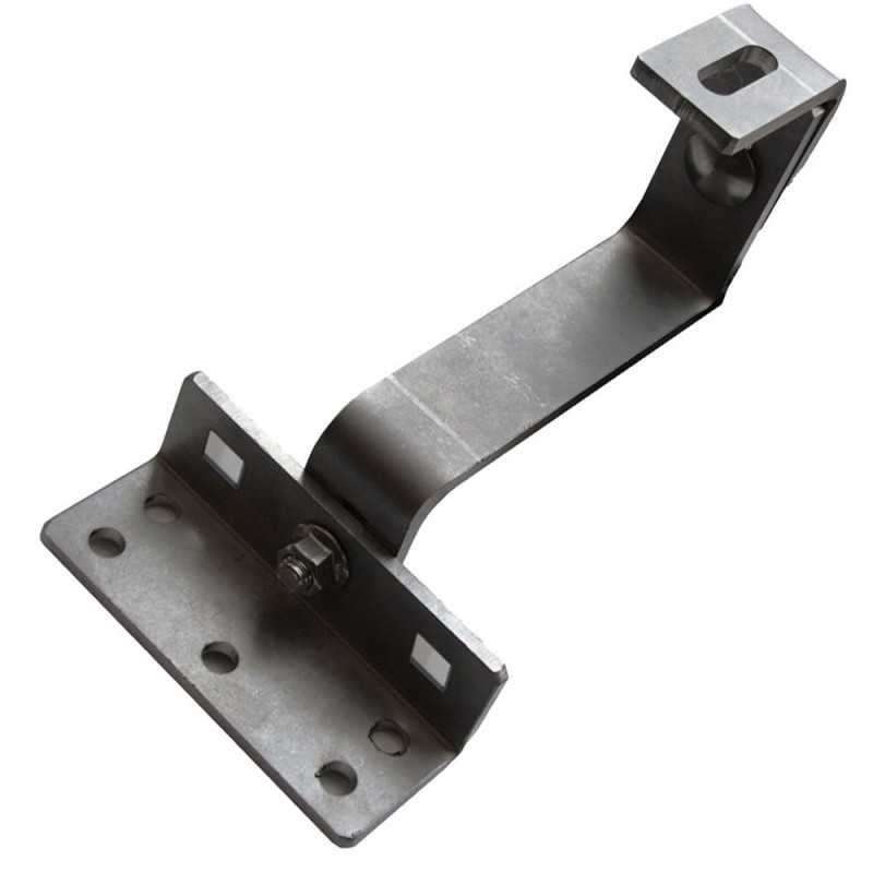 Coppia di staffe con piastra regolabili in acciaio Orbis OB620223/2