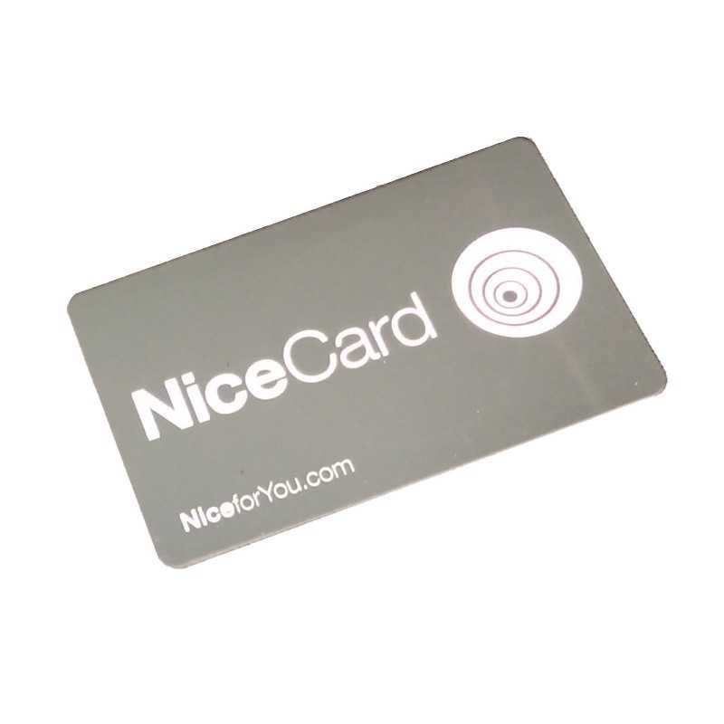 Tessera trasponder per lettore di prossimità confezione da 10 pezzi Nice MOCARD
