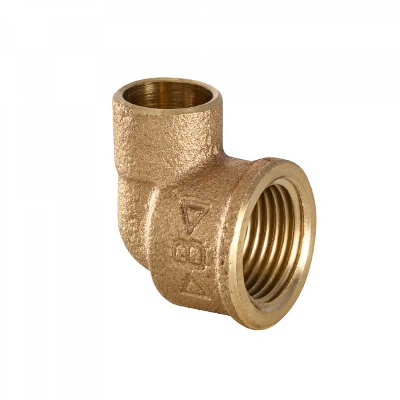 Gomito a 90 gradi con attacco filettato F diametro 18mm 3/4" IBP 4090G018006000