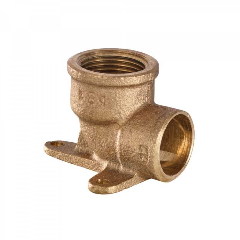 Gomito a 90 gradi filettato F diametro 12mm 1/2" con flangia IBP 4472G012004000