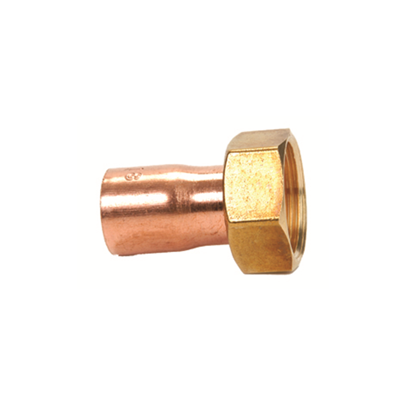 Codolo F con dado e sede piana diametro 18mm 3/4" in rame IBP 5359G01800600P