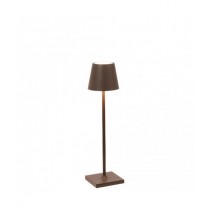 Lampada LED 3000K da tavolo dimmerabile Corten POLDINA PRO MICRO 1.6W IP65 ZAFFERANO LD0490R3