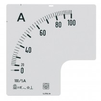Scala intercambiabile per amperometro 100/5A scala 0-In RQ72E IME SC2251C100