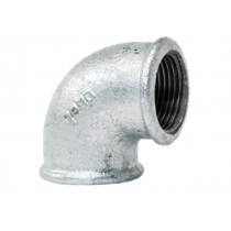 Gomito a 90 gradi in ghisa zincata 1" Femmina 1/2" Femmina GEBO 90-25G