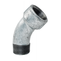 Curva a 45 gradi in ghisa zincata 1" e 1/4 Maschio Femmina GEBO 40-7G