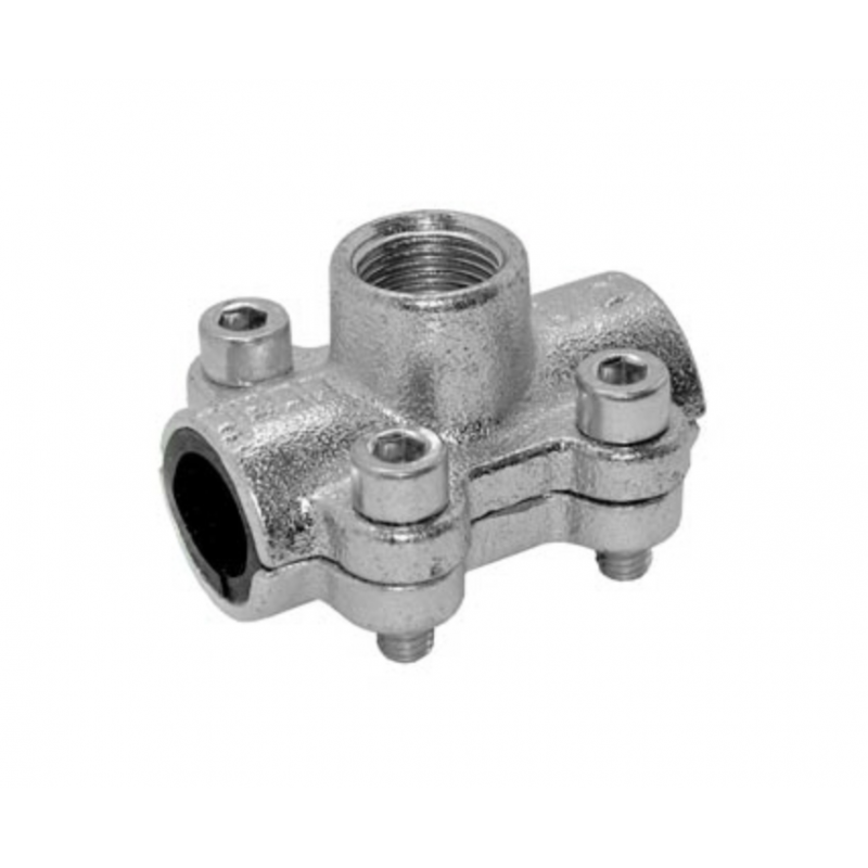 Staffa con derivazione 2" Femmina in ghisa per tubi in acciaio diametro 88.9mm ANB GEBO 01.261.28.0806