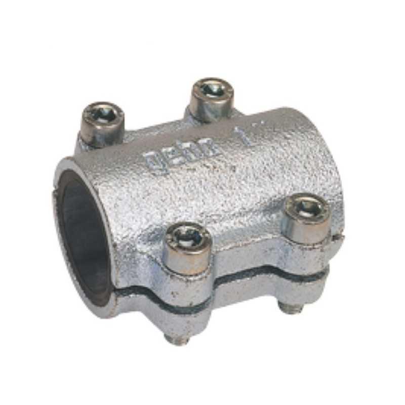 Morsetto di riparazione in ghisa per tubi in acciaio 2" e 1/2 lunghezza 76.1mm DSK GEBO 01.260.28.07