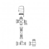 Valvola a 3 vie motorizzata con detentore per ventilconvettore Innova V30361II