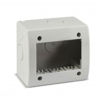 Contenitore Grigio S44 3 moduli per minicanali con passacavo AVE 44Q03