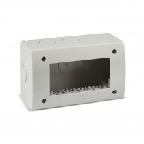 Contenitore Grigio S44 4 moduli per minicanali con passacavo AVE 44Q04