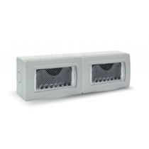 Contenitore stagno Grigio S44 8 moduli per minicanali con membrana cedibile AVE 44ST08OR
