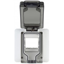 Calotta stagna IP55 2 moduli a spina inserita fumé Vimar 14963